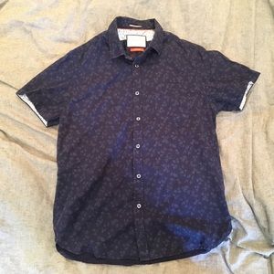 Denim & Flower Slim Fit Short-Sleeved Button Up